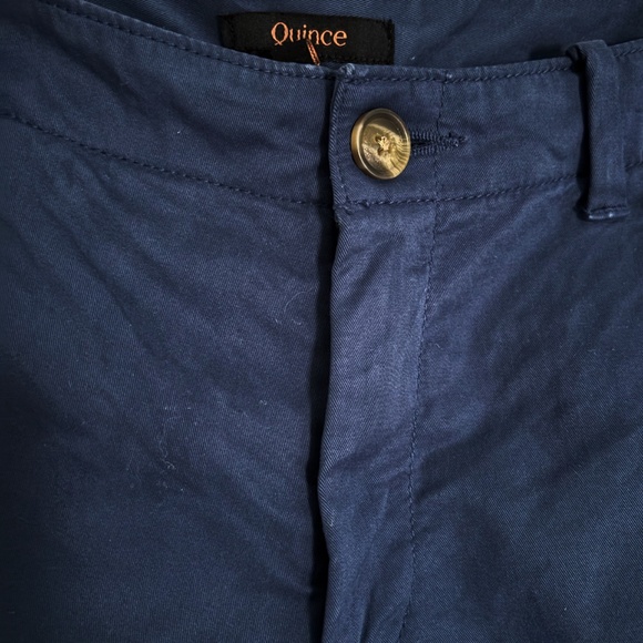 QUINCE Navy Organic Stretch Cotton Twill Girlfriend Chino Pants NWT size 26 - Picture 9 of 14